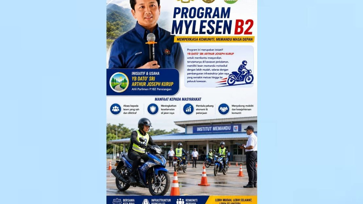 MyLesen B2 Programme Returns to Pensiangan, Expanding Motorcycle Licence Access for Rural Sabahans