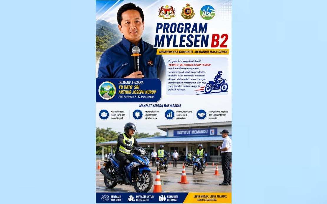 MyLesen B2 Programme Returns to Pensiangan, Expanding Motorcycle Licence Access for Rural Sabahans