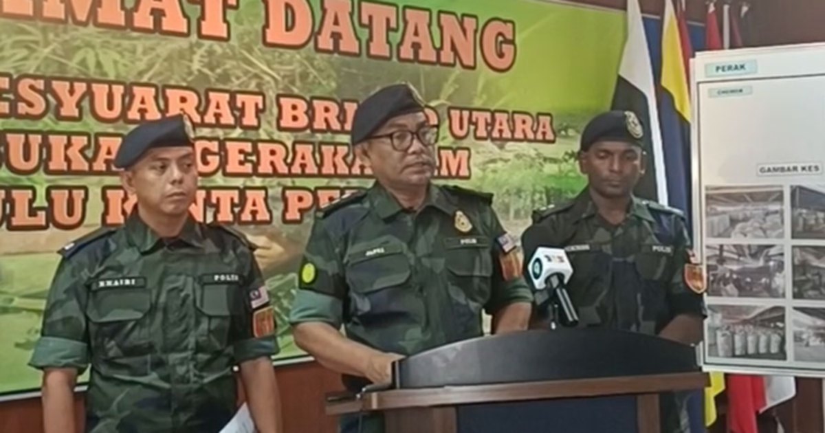 GOF seizes RM31.7 million in minerals and machinery, arrests 30 in Perak and Kedah crackdown