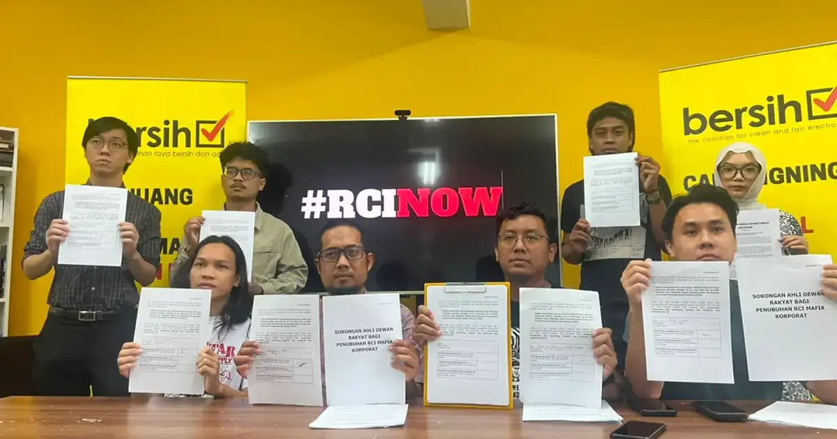 Bersih Says 34 MPs Support Royal Commission of Inquiry Into Alleged Corporate Mafia Activities