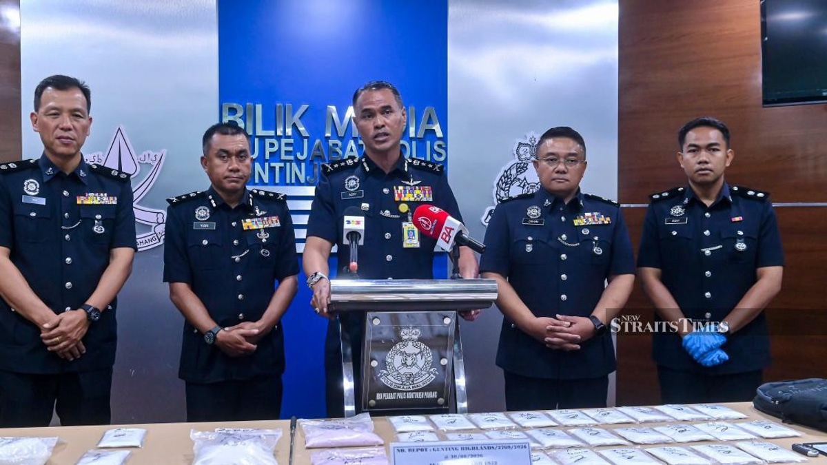 Pahang's Major Drug Crackdown Nets 333 Arrests, RM500k in Contraband