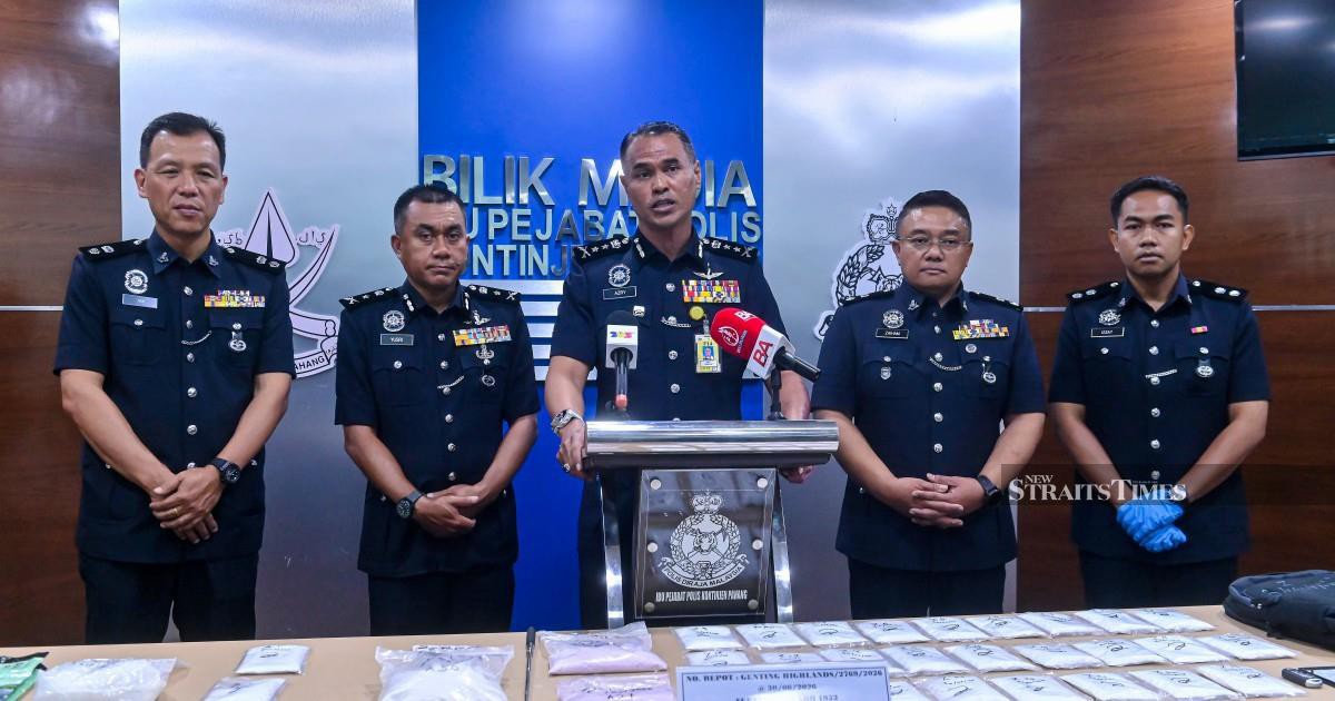 Pahang's Major Drug Crackdown Nets 333 Arrests, RM500k in Contraband