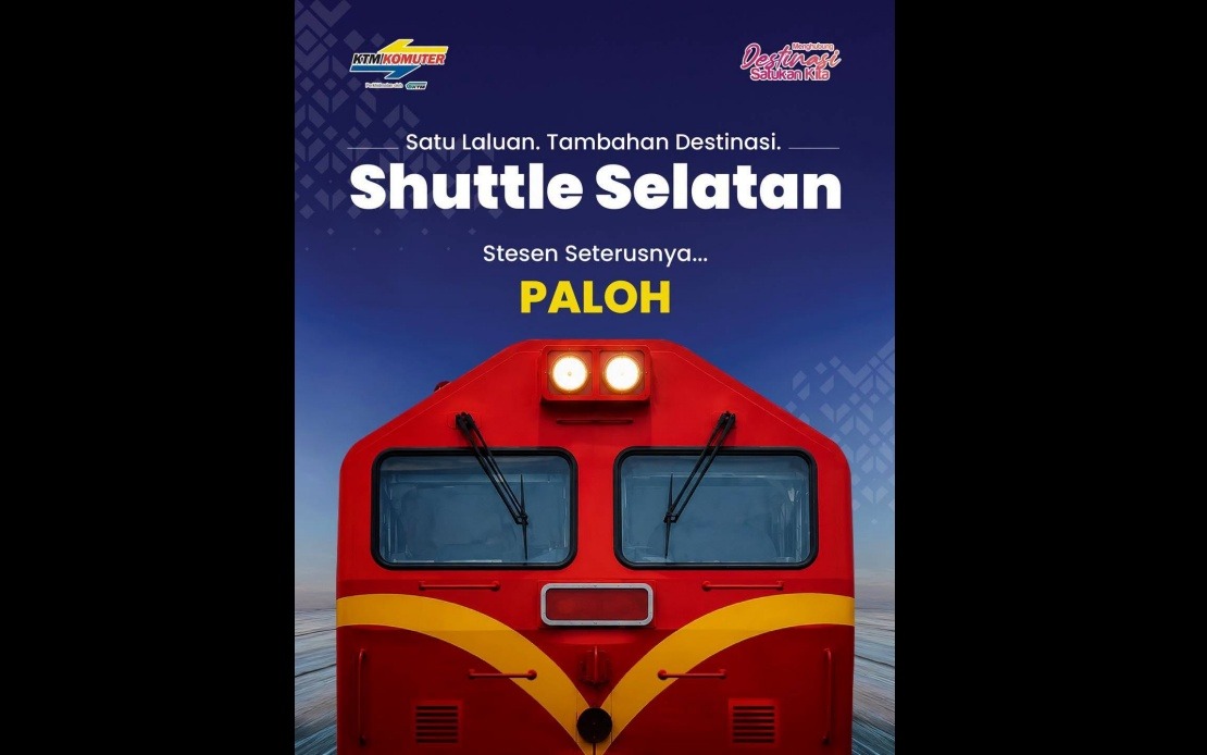 KTMB Extends Southern Shuttle Service to Paloh, Enhancing Johor Connectivity