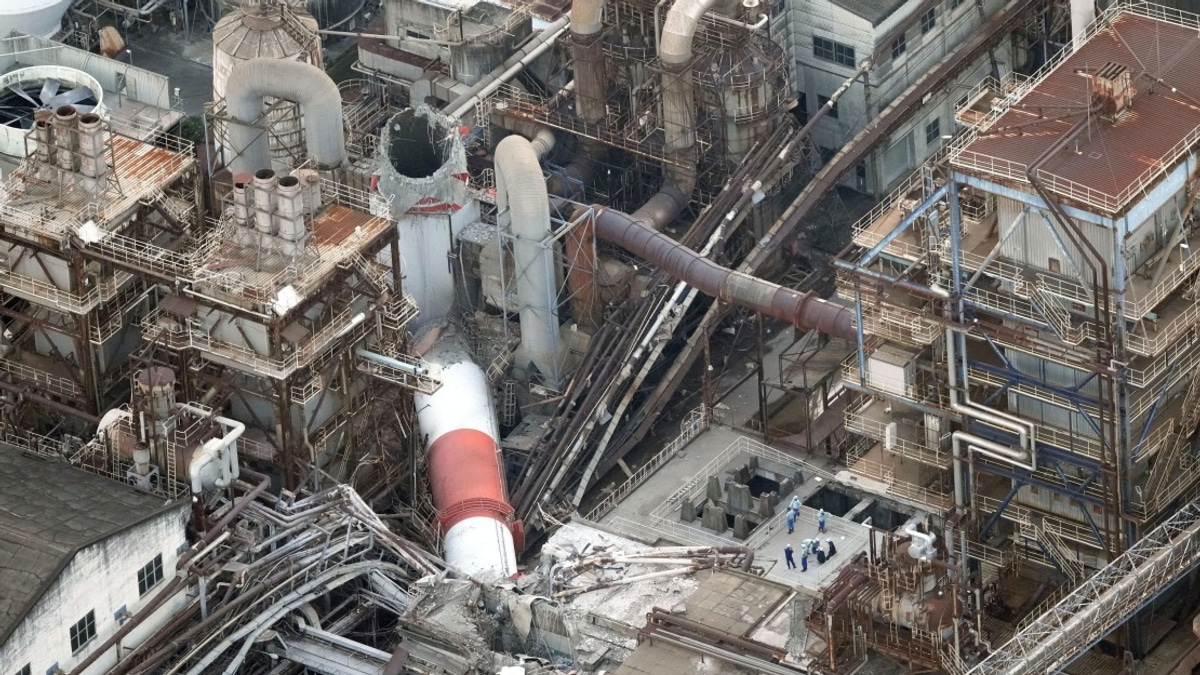 Two In Critical Condition, Nine Missing After Industrial Collapse In Japan's Kumamoto Following Earthquake