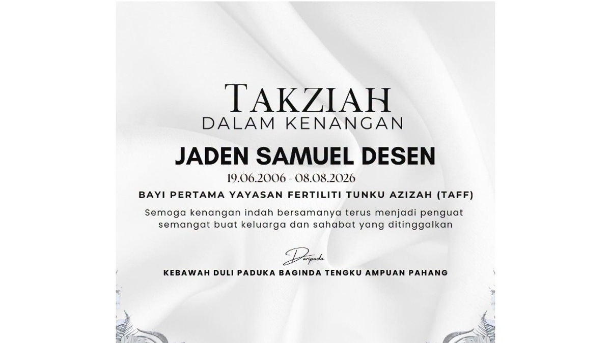 Tunku Azizah Mourns Passing of TAFF's Pioneer IVF Baby