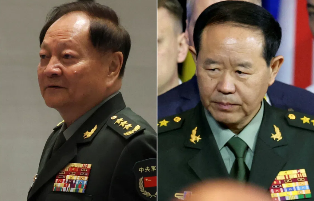 China removes two senior generals from top military command in latest purge