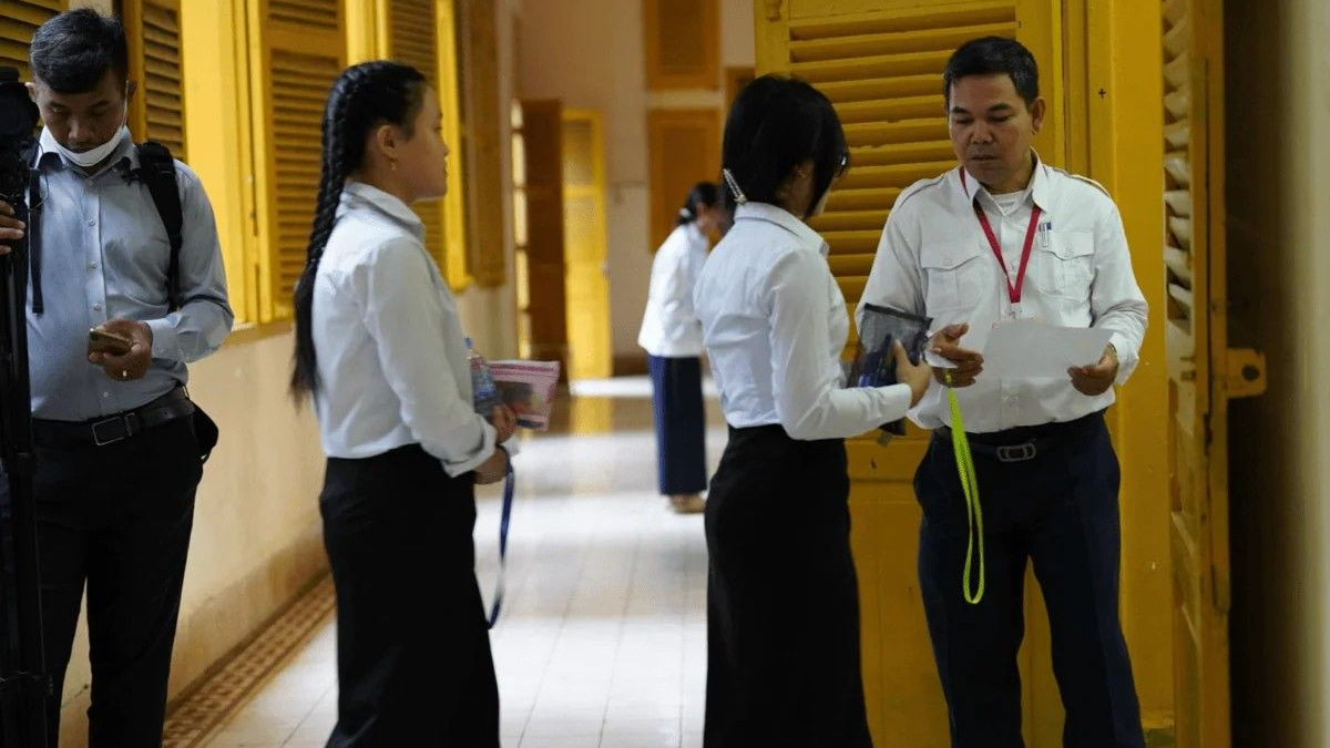 Cambodia's Grade 12 exams begin with 25 schools still shuttered by Thai military presence