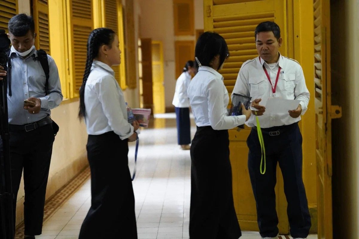 Cambodia's Grade 12 exams begin with 25 schools still shuttered by Thai military presence