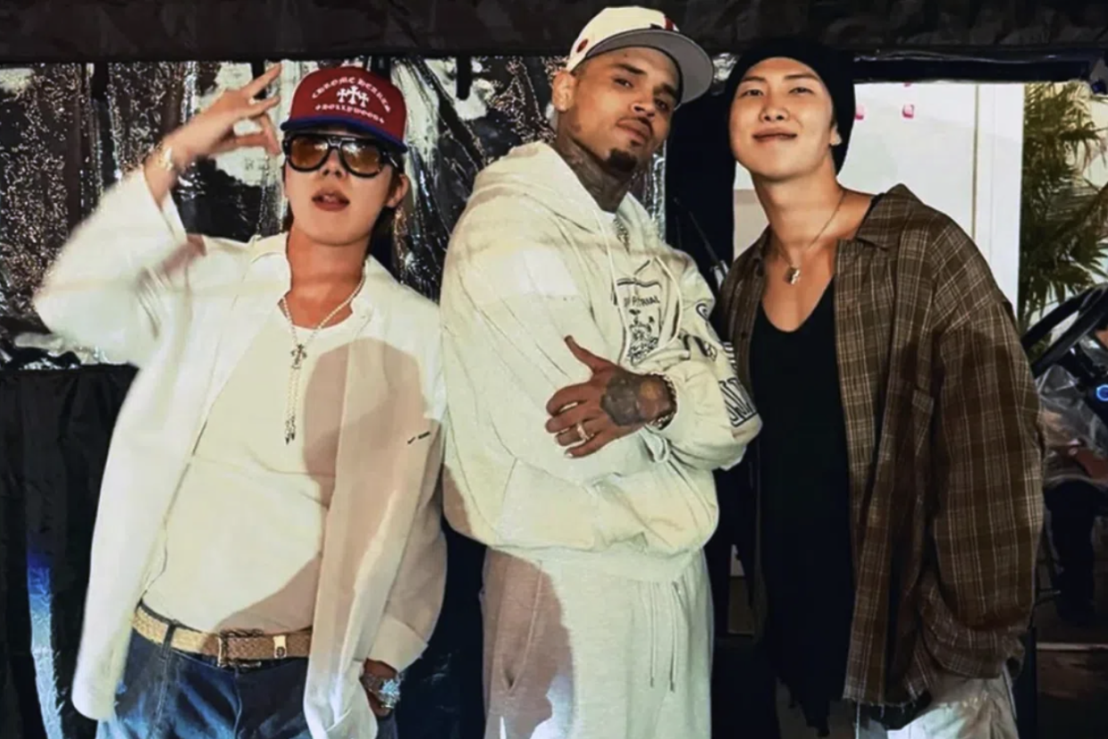 BTS Members' Chris Brown Concert Visit Sparks Fan Backlash Over Alleged Abuser Support