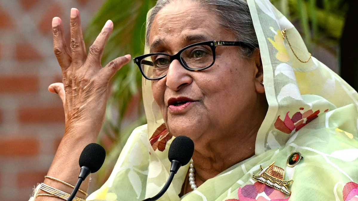 India distances itself from Hasina's virtual address as Bangladesh seeks to silence exiled former PM