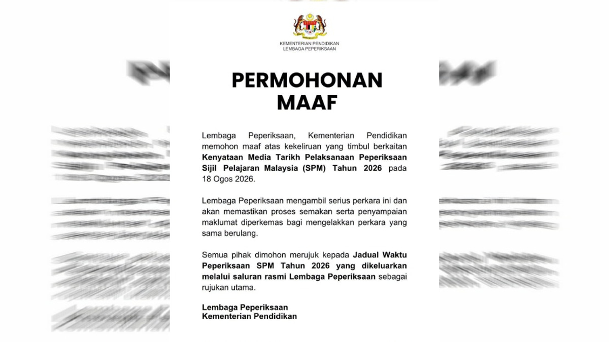 Education Ministry's Exam Board Clarifies SPM 2026 Timeline After Previous Confusion