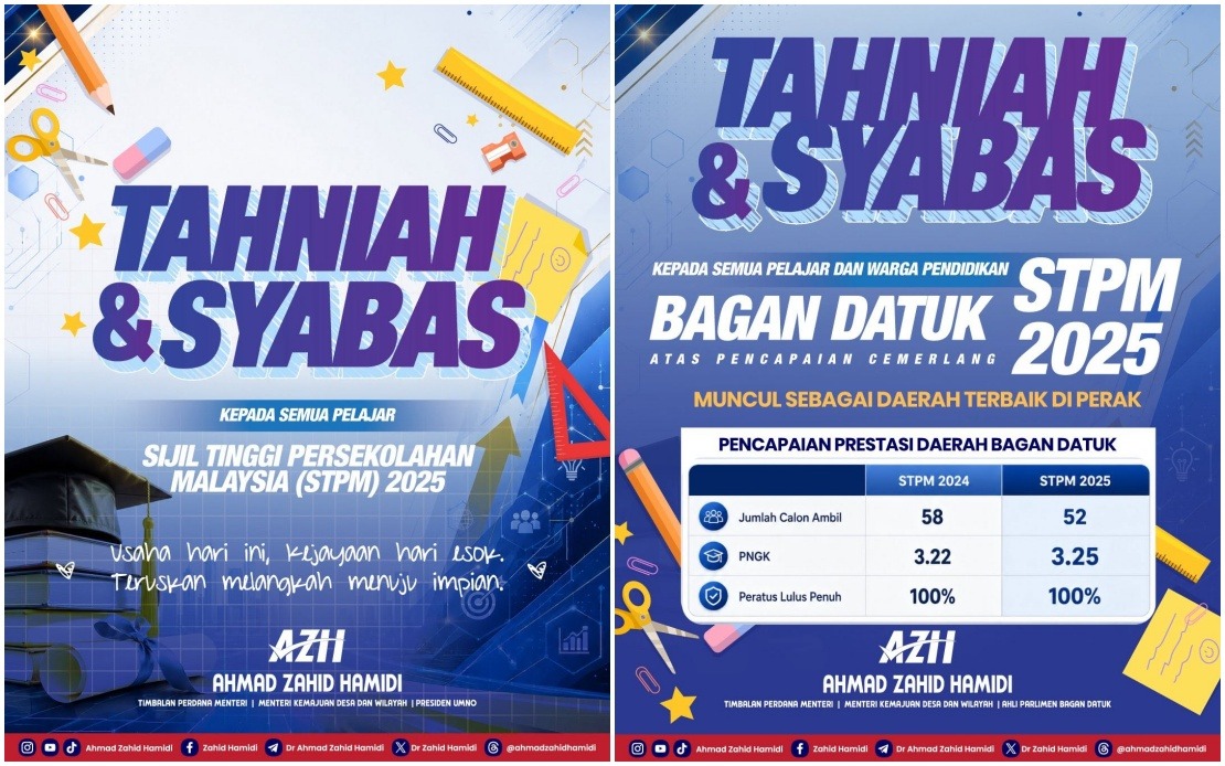 Bagan Datuk Tops Perak in STPM 2025 as Deputy PM Celebrates National Results Improvement