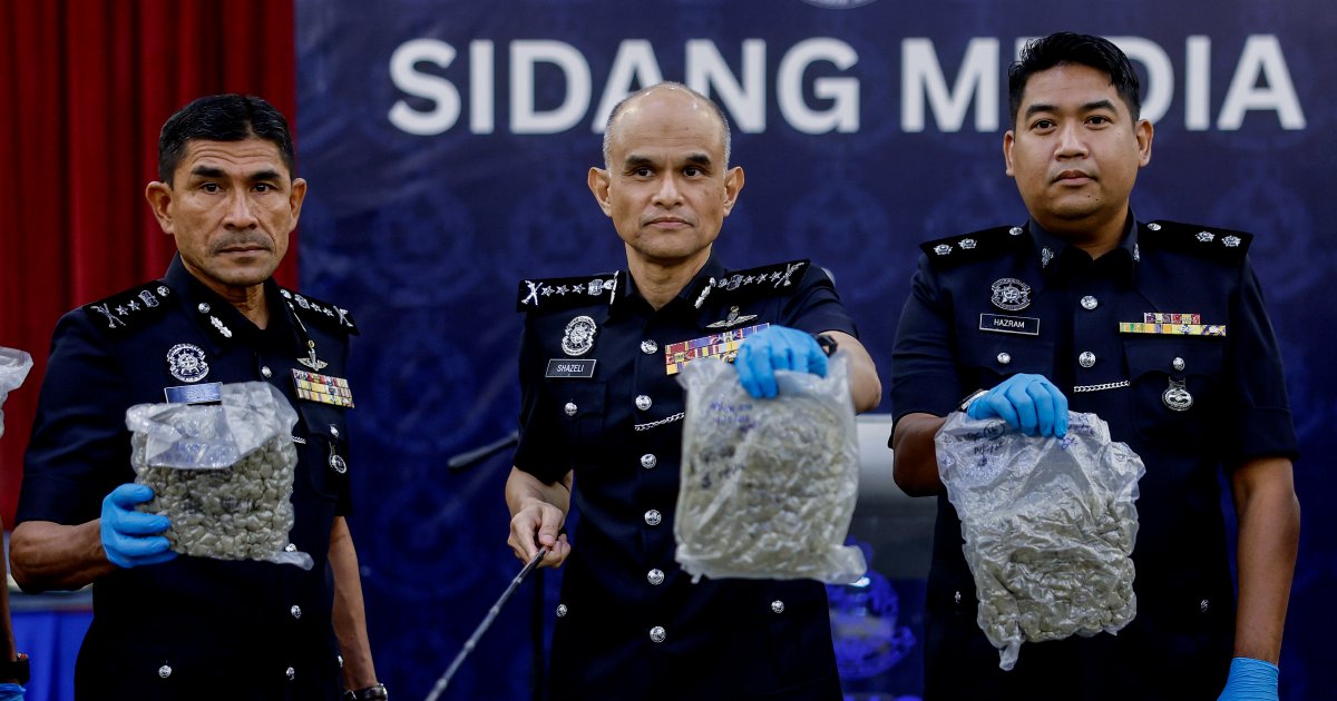 Police seize RM19.8 million in cannabis at KLIA, arrest seven in major drug-trafficking bust