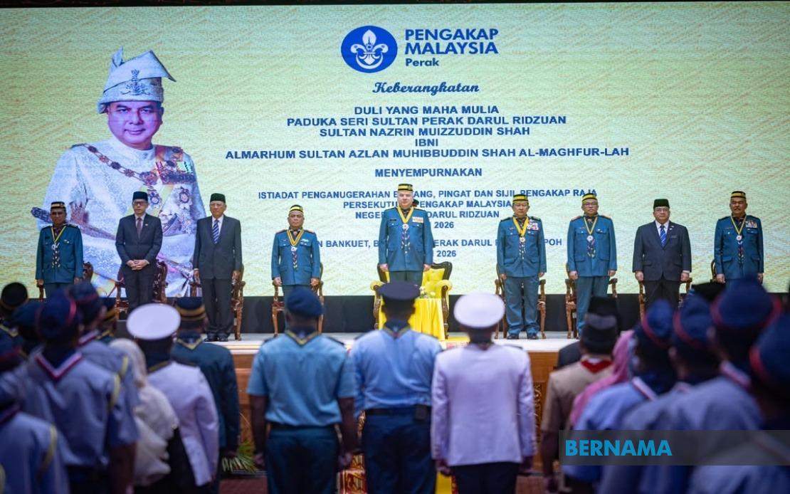 Sultan Nazrin Presides Over Perak Scout Awards Ceremony